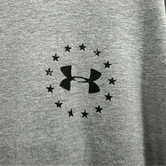 Under Armour Mens Grey Loose Logo Tee Size 3XL - Picture 3 of 7